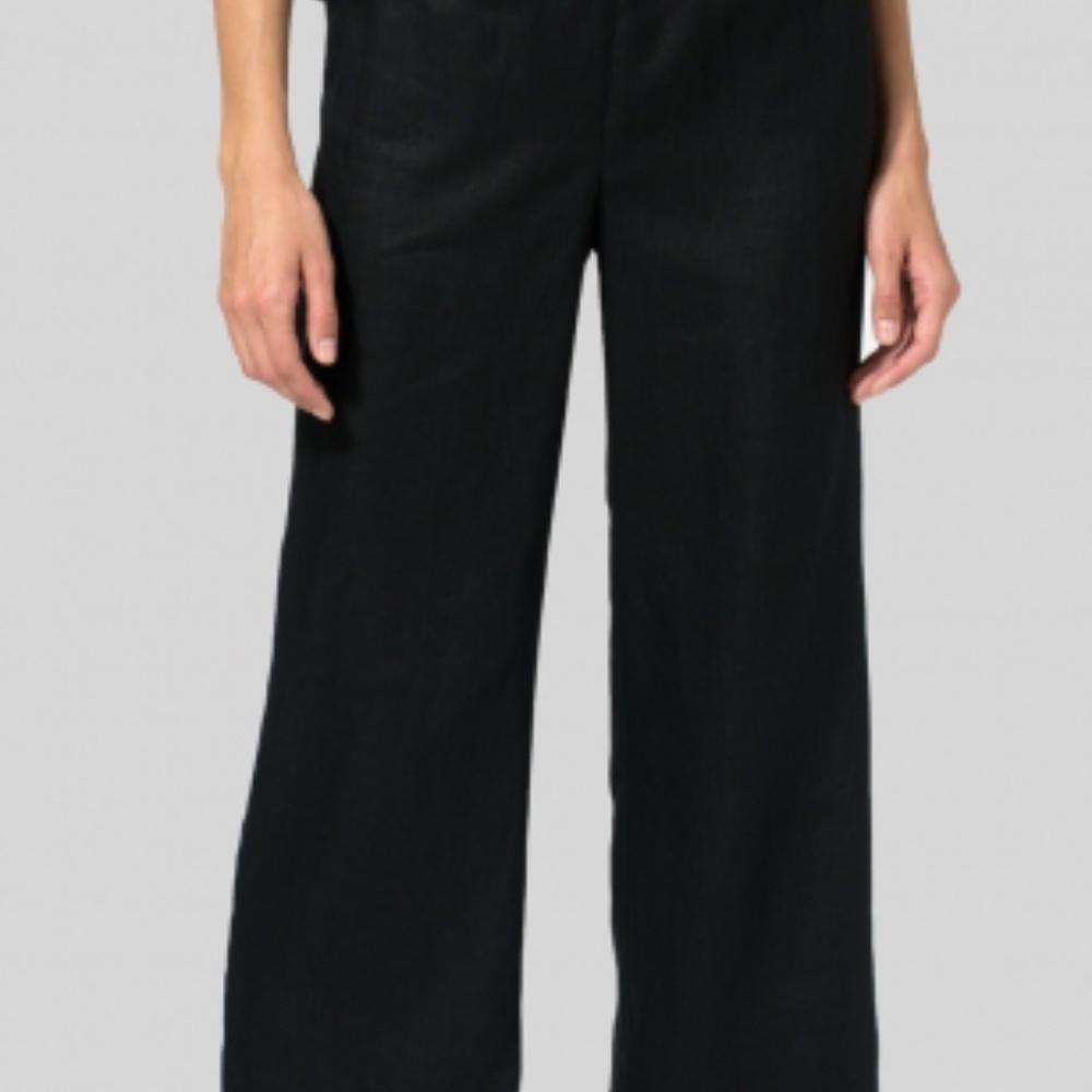 1X BLACK LINEN PANTS